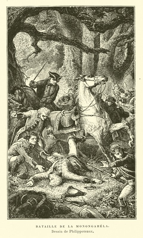Bataille de la Monongahela, 1755 - Felix Philippoteaux