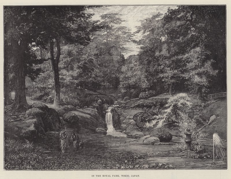 Dans le parc royal, Tokyo, Japon - Felix Regamey