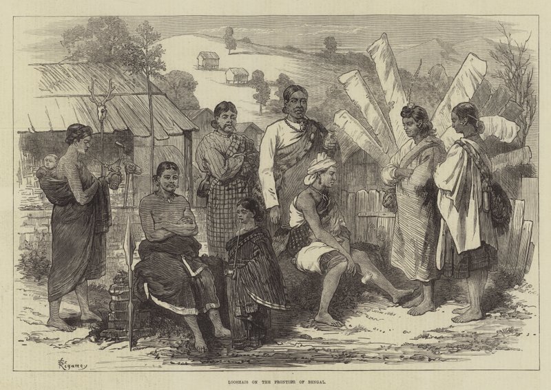 Looshais à la frontière du Bengale - Felix Regamey