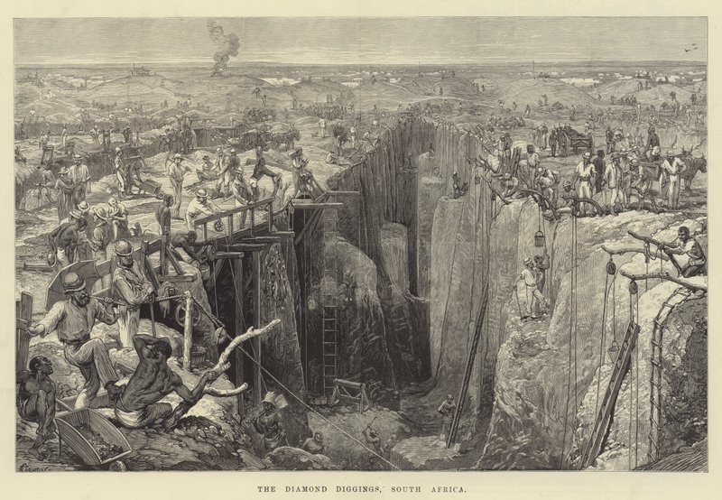 Les mines de diamants, Afrique du Sud - Felix Regamey