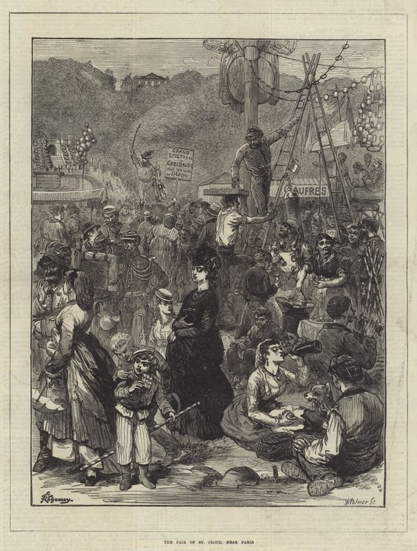 La foire de Saint-Cloud, près de Paris - Felix Regamey