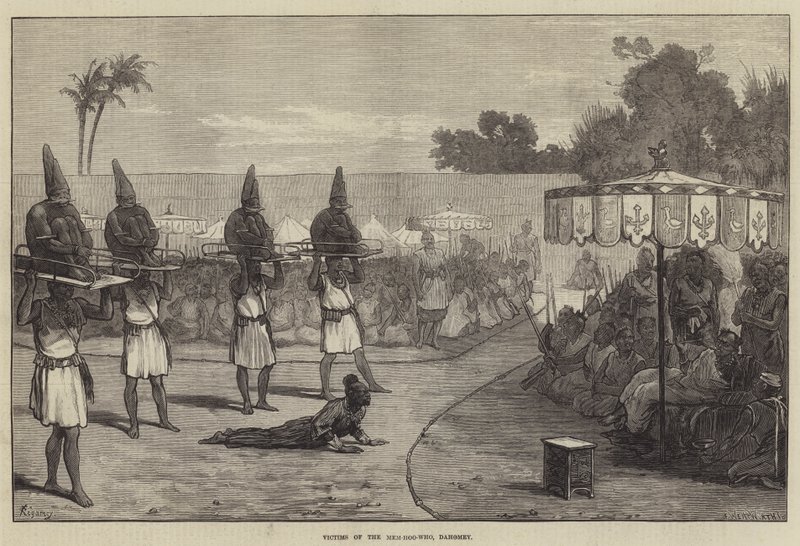Victimes du Mem-hoo-who, Dahomey - Felix Regamey