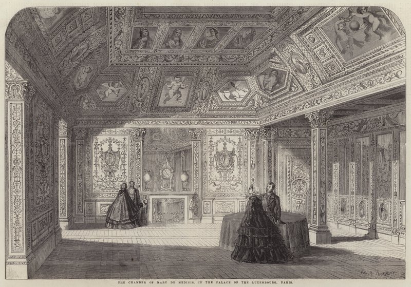 La chambre de Marie de Médicis, dans le palais du Luxembourg, Paris - Felix Thorigny