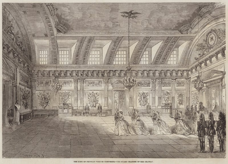 La visite du roi de Prusse à Compiègne, la salle de garde du château - Felix Thorigny