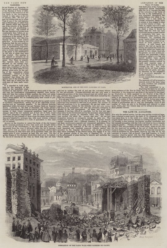 Les nouvelles barrières de Paris - Felix Thorigny