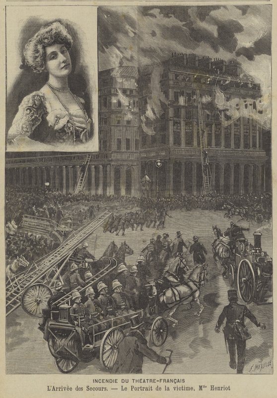 Incendie au Théâtre-Français, Paris - Fortune Louis Meaulle