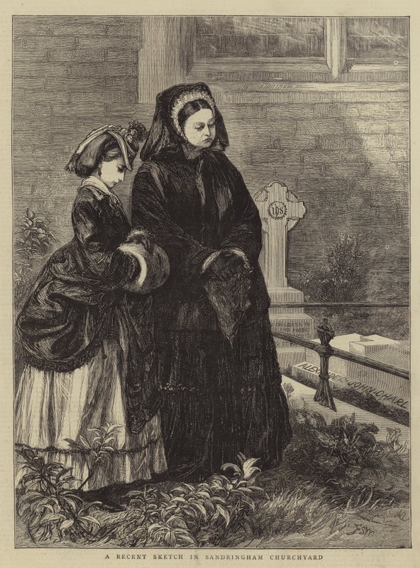 Un croquis récent dans le cimetière de Sandringham - Francis S. Walker