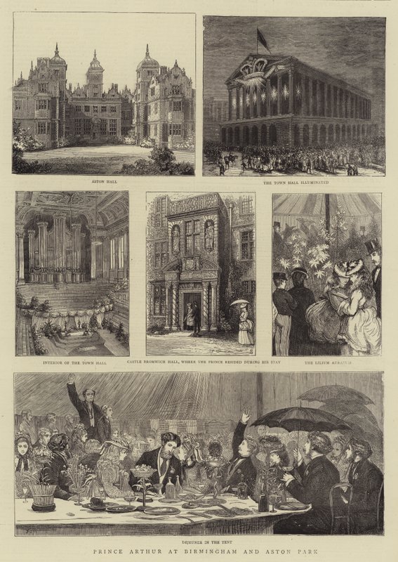 Le Prince Arthur à Birmingham et Aston Park - Francis S. Walker