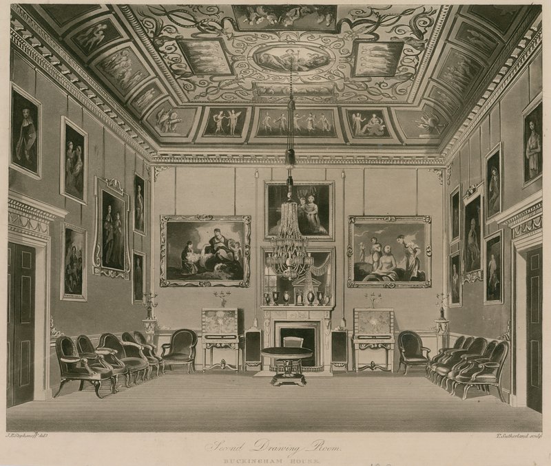 Deuxième salon, Buckingham House - Francis Phillip Stephanoff