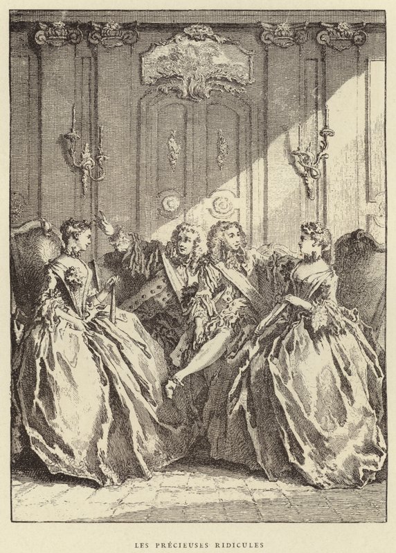 Les Précieuses ridicules (gravure) - Francois (after) Boucher