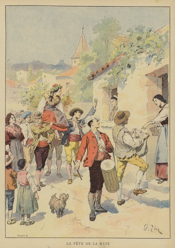 La Fête de la Maye - Francois Edouard after Zier