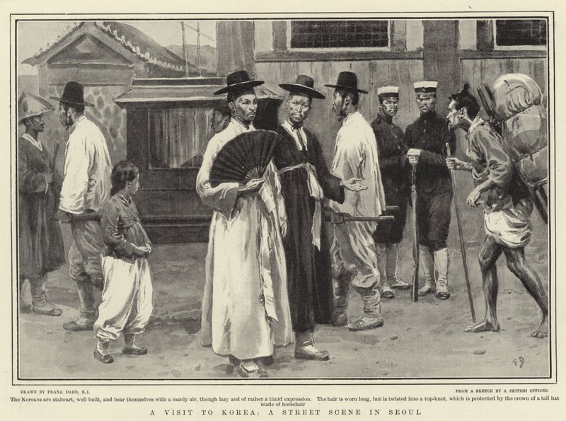 Visite en Corée, une scène de rue à Séoul - Frank Dadd