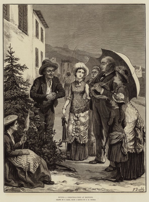 Acheter un sapin de Noël à Menton - Frank Dadd