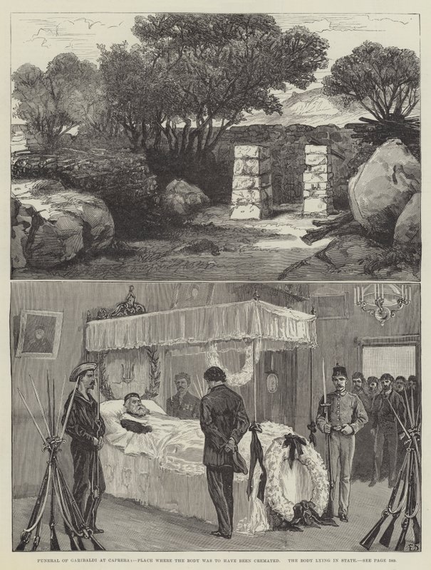 Funérailles de Garibaldi à Caprera - Frank Dadd