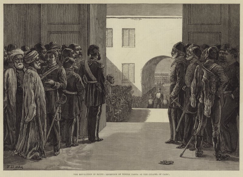La Révolution en Égypte, Réception de Tewfik Pacha à la Citadelle du Caire - Frank Dadd