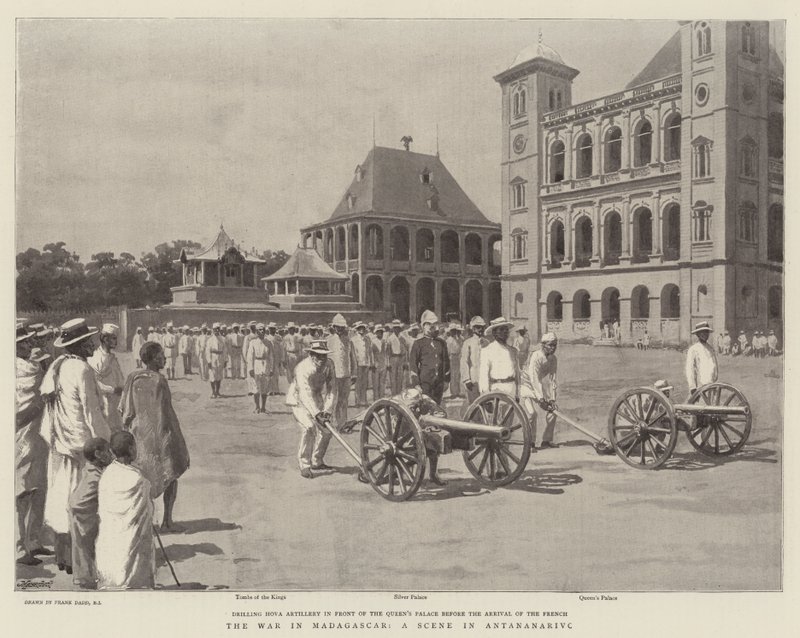 La Guerre à Madagascar, une Scène à Antananarivo - Frank Dadd