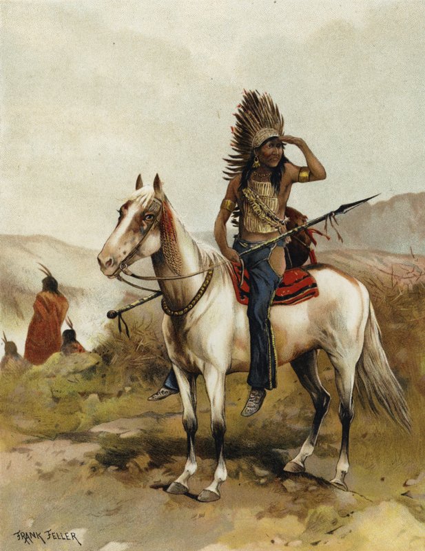 Un chef indien Sioux - Frank Feller
