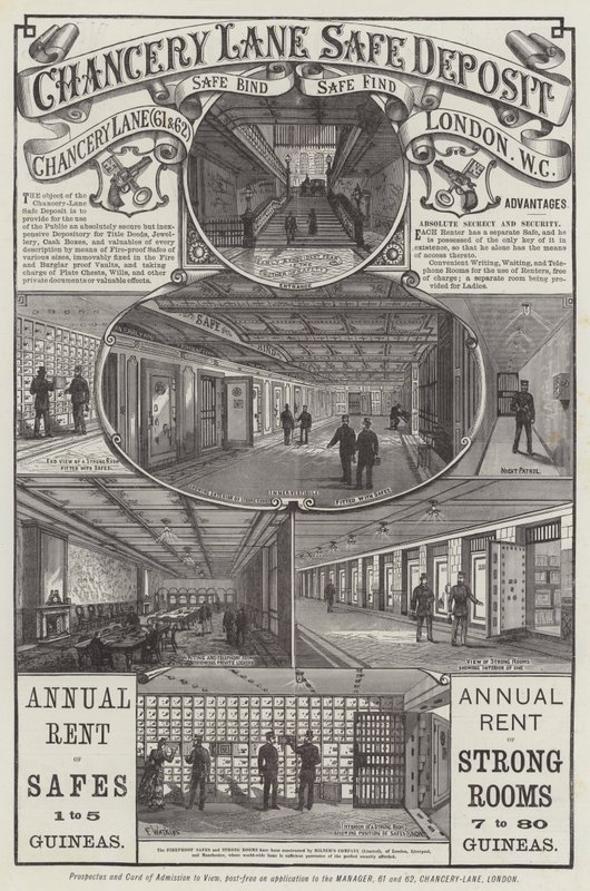 Publicité, Chancery Lane Safe Deposit - Frank Watkins