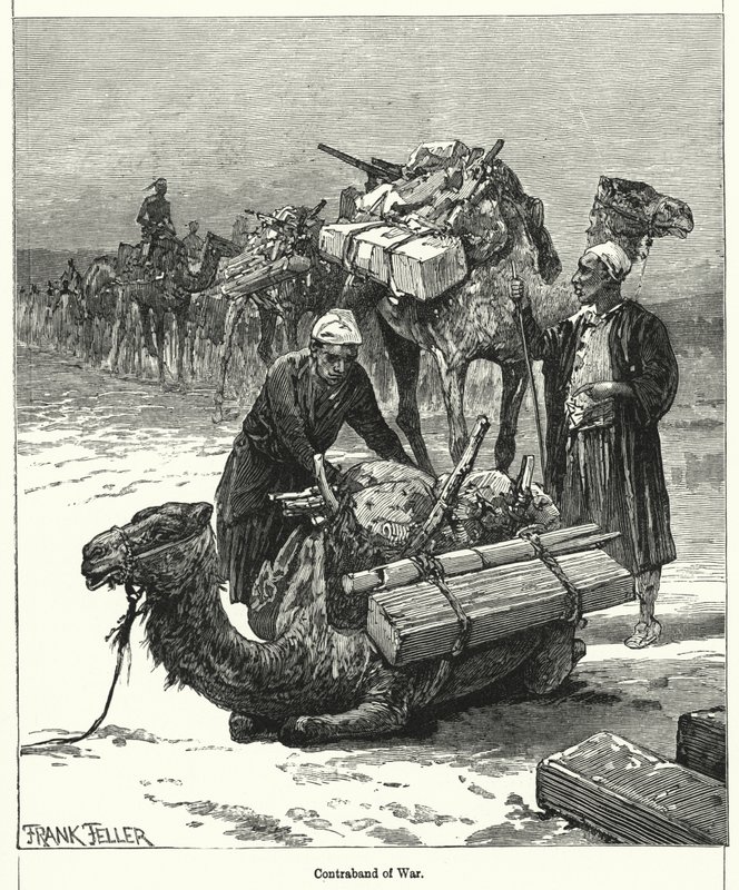 Contrebande de guerre (gravure) - Frank (after) Feller
