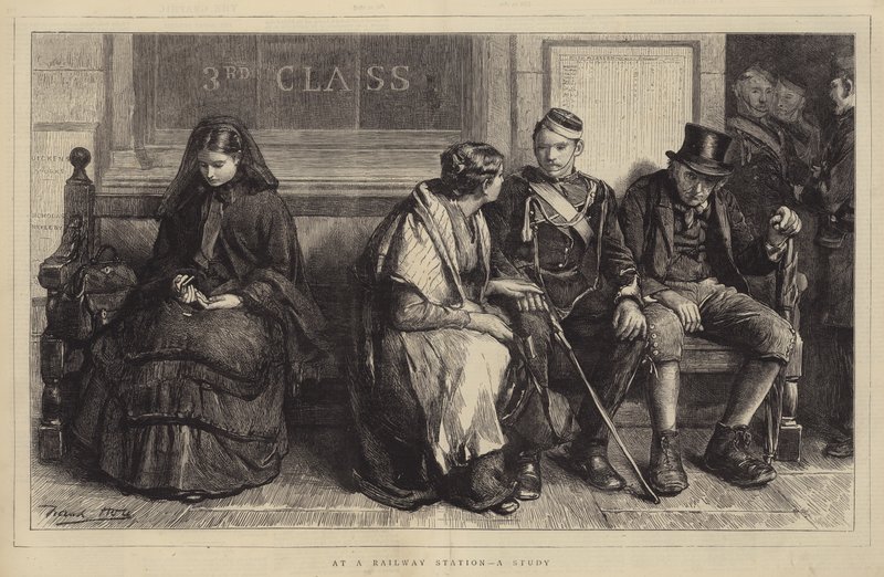 À une gare, une étude - Frank Holl