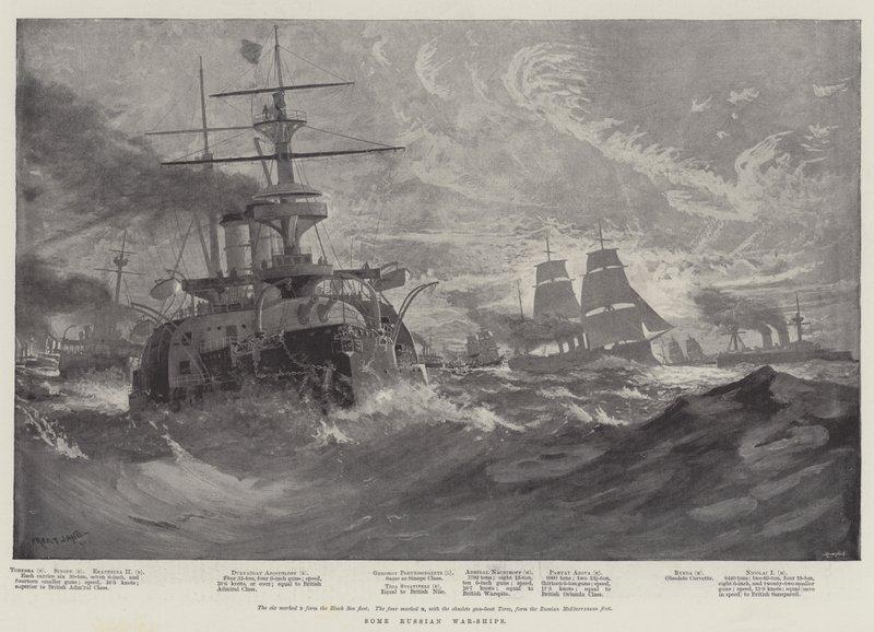 Quelques navires de guerre russes - Fred T. Jane