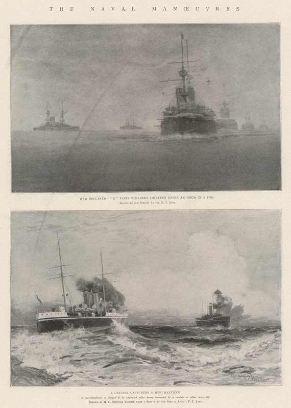 Les manœuvres navales - Fred T. Jane