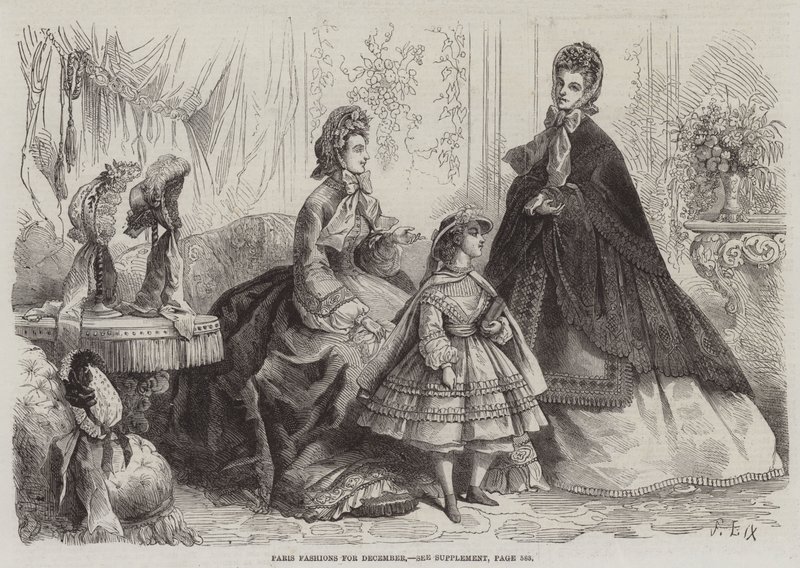 Modes de Paris pour décembre - Frederic Theodore Lix