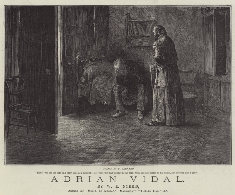 Adrian Vidal, par W E Norris - Frederick Barnard