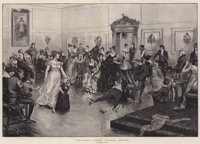 Jeux de Noël, chaises musicales - Frederick Barnard