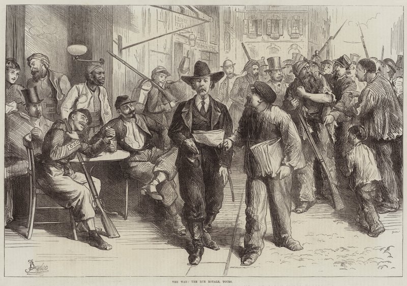 La Guerre, la Rue Royale, Tours - Frederick Barnard