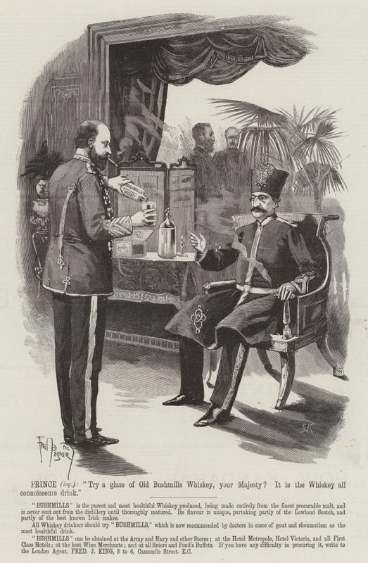 Publicité, Whiskey Bushmills - Frederick Pegram