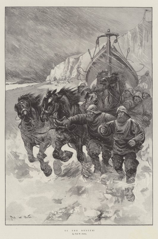 Au secours! - Frederick William Burton