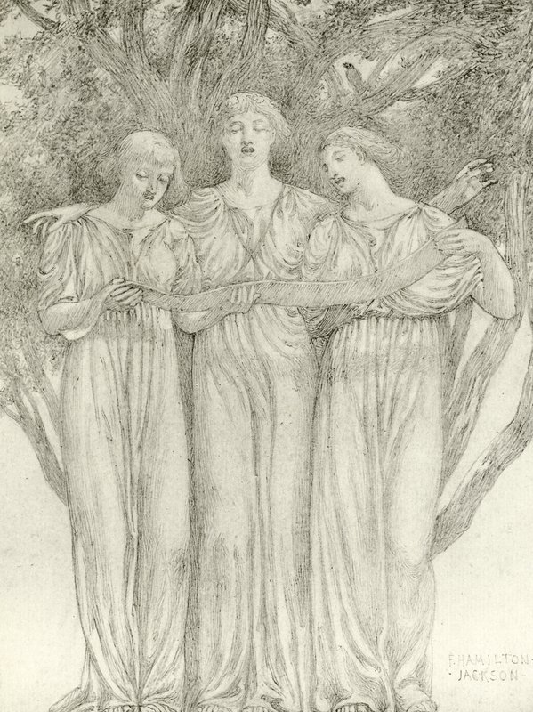 Les fées (gravure) - Frederick Hamilton Jackson