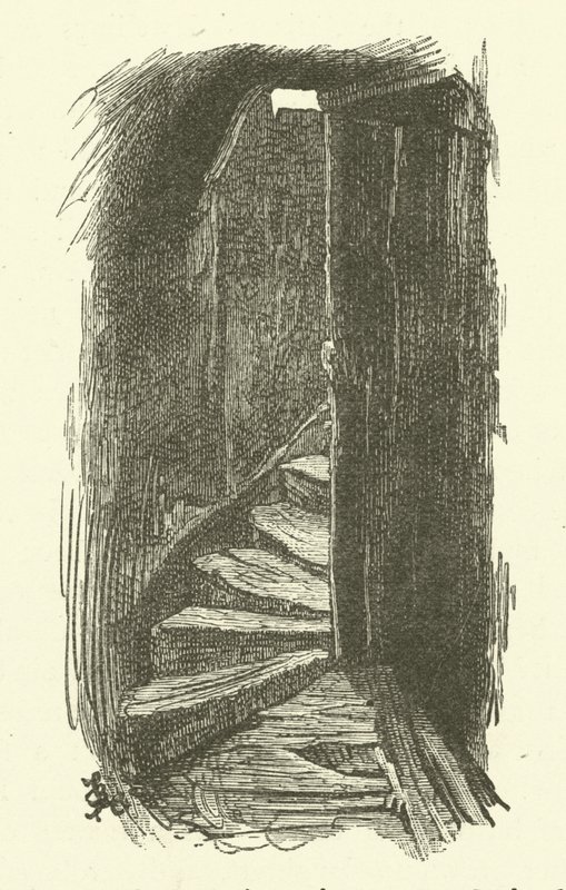 Escaliers menant à un grenier - Frederick L. Bernard