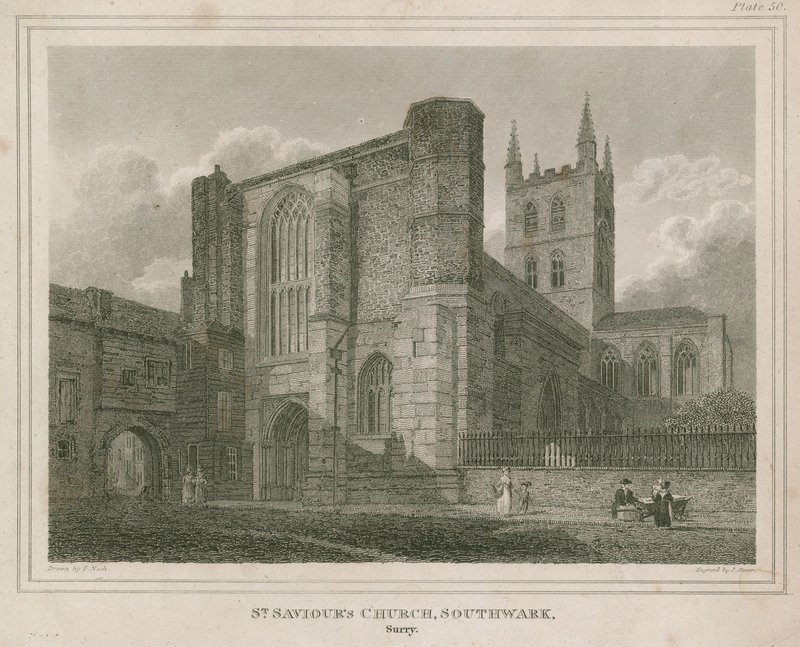 Église de St Saviour, Southwark, Surrey - Frederick Nash