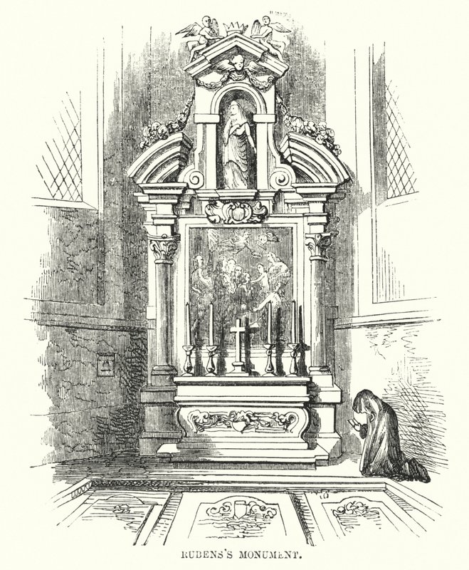 Monument de Rubens (gravure) - Frederick William Fairholt