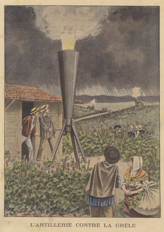 Un canon pour protéger les cultures de la grêle - French School