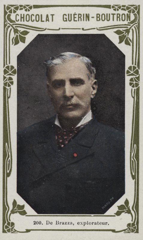 De Brazza, explorateur (photo colorisée) - French School