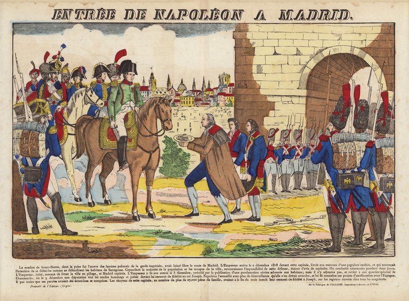 Entrée de Napoléon à Madrid - French School