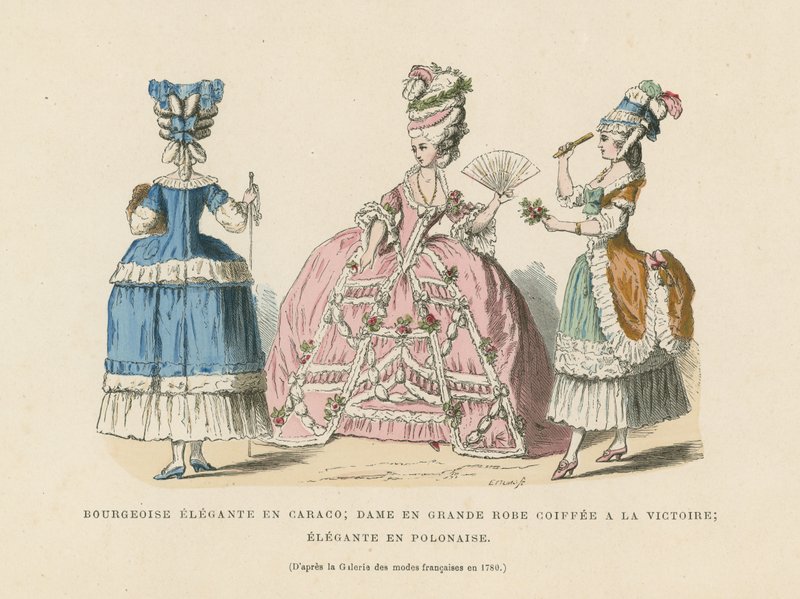 Modes féminines françaises, 1780 - French School