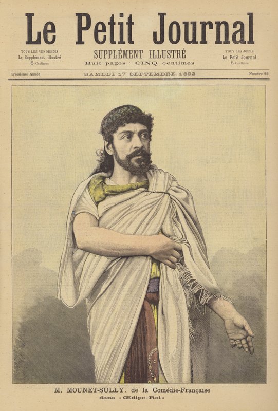 Mounet-Sully, acteur français de la Comédie-Française, dans Œdipe Roi - French School