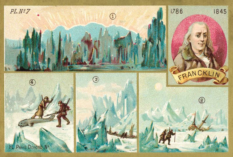 Sir John Franklin, explorateur arctique britannique - French School