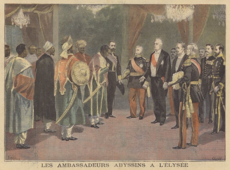 Les ambassadeurs abyssins au Palais de l