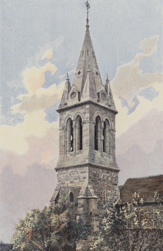 Bourbonne-les-Bains, Église, Clocher et flèche - French Photographer