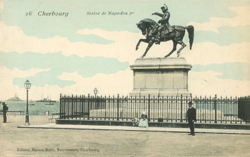 Cherbourg, France, Statue de Napoléon I - French Photographer