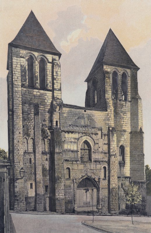 Chinon, Église Saint-Mexme, Façade O (École) - French Photographer