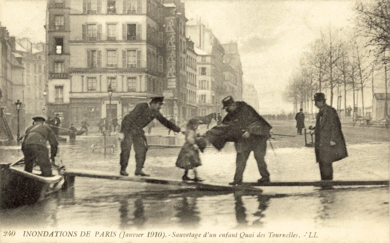 Inondation de Paris, France, janvier 1910 - French Photographer