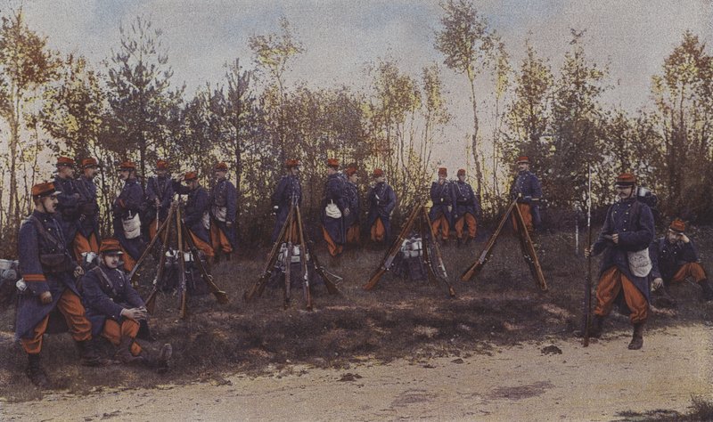 Infanterie française en manœuvres (photo couleur) - French Photographer