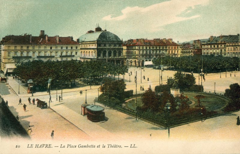 Le Havre, La Place Gambetta, Le Théâtre - French Photographer
