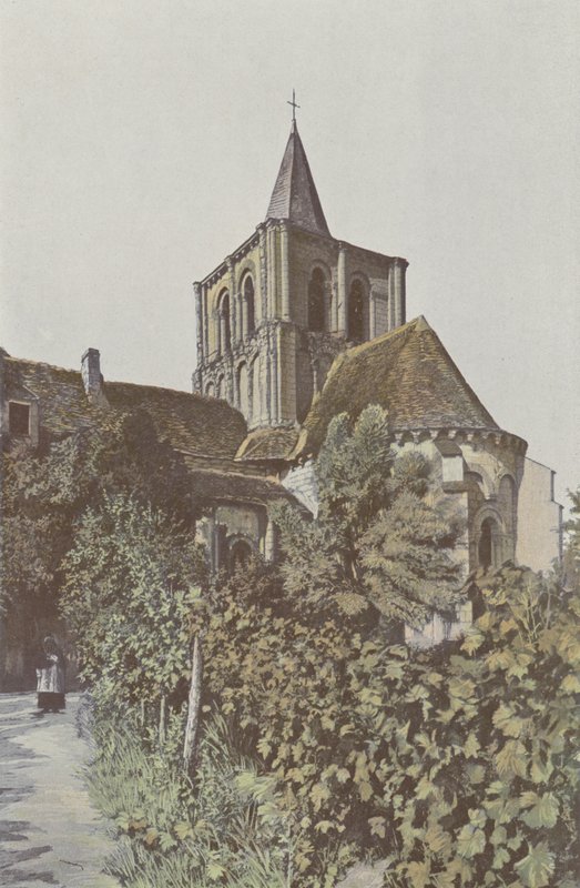 Lencloître, Église, Abside et clocher - French Photographer